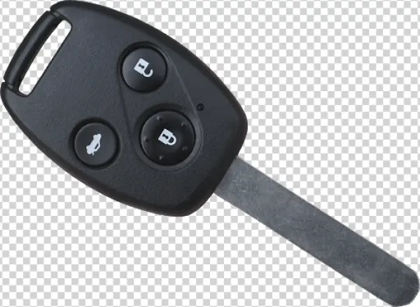 Black Car Remote Key PNG Transparent Background