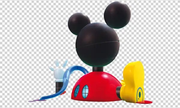 Whimsical Mickey Mouse Structure PNG Transparent Background