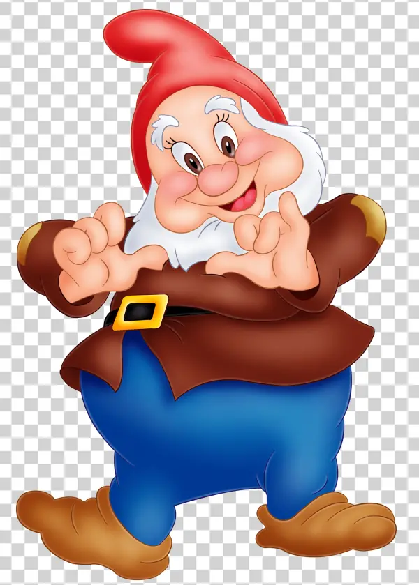 Happy Cartoon Dwarf Character PNG Transparent
