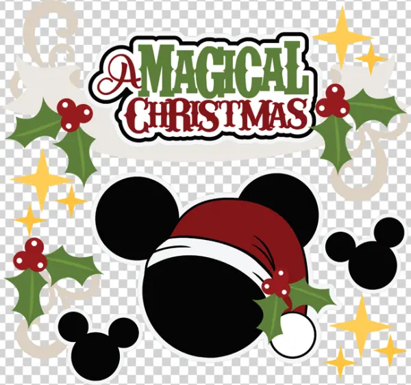 A Magical Christmas Mickey Mouse PNG
