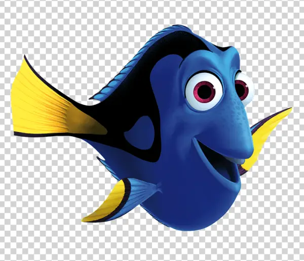 Dory Fish Character PNG Transparent Background