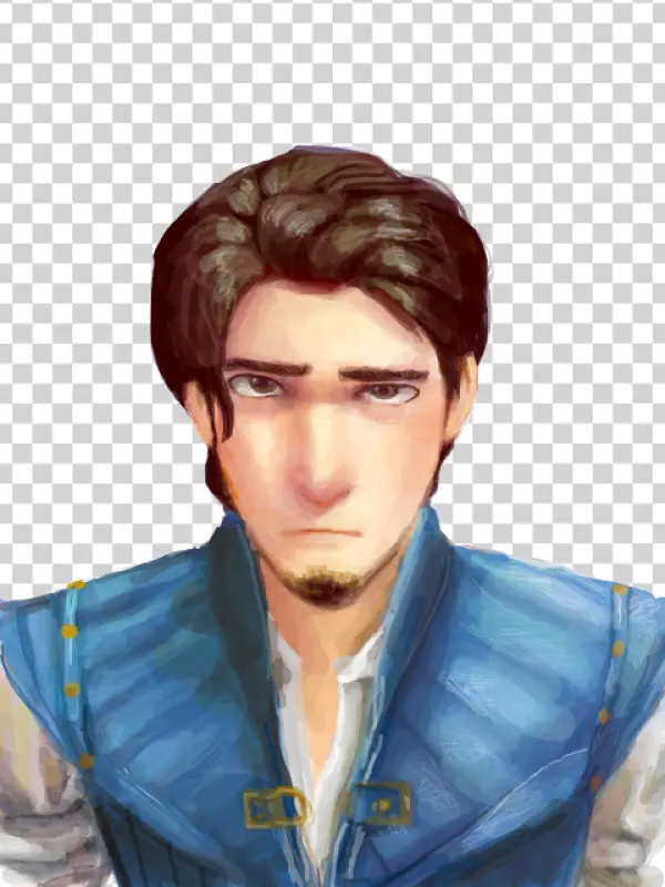 Flynn Rider Fan Art Painting PNG Transparent Background