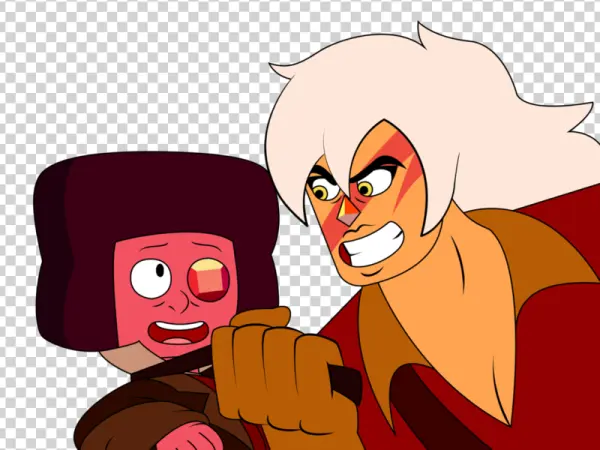 Jasper Holding Ruby from Steven Universe PNG