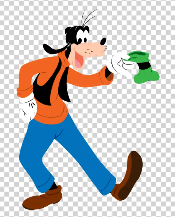 Goofy Walking and Holding Object Transparent PNG