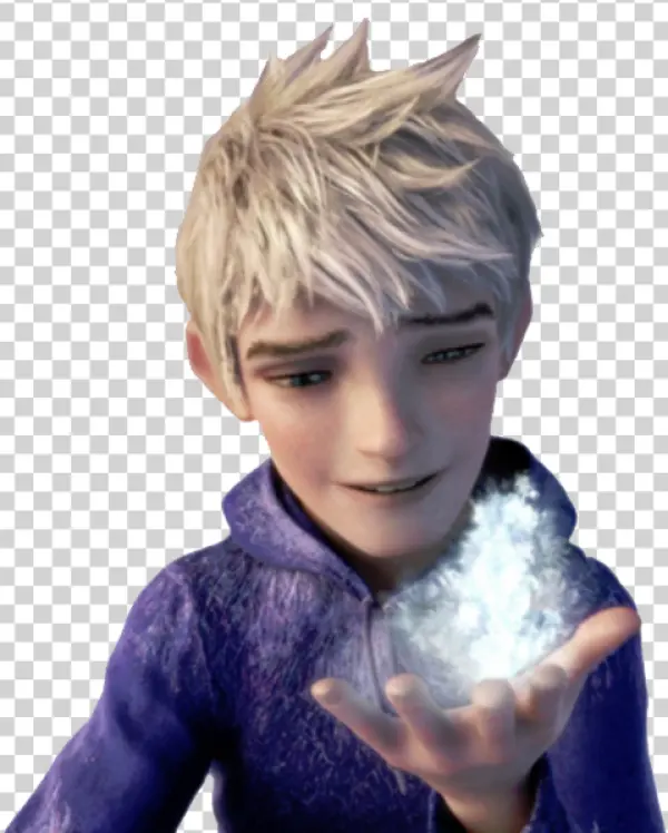 Jack Frost Holding Ice Magic PNG