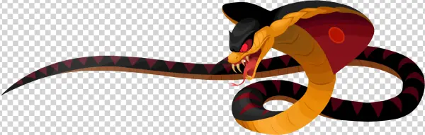 Aggressive Cobra Attack PNG Transparent Background