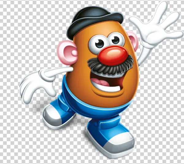 Mr. Potato Head Waving PNG Transparent Background