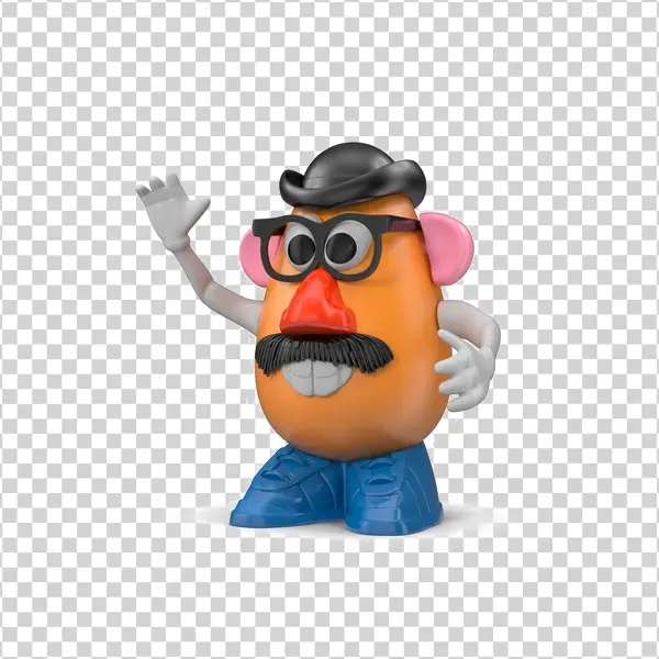 Mr. Potato Head Waving PNG Transparent Background