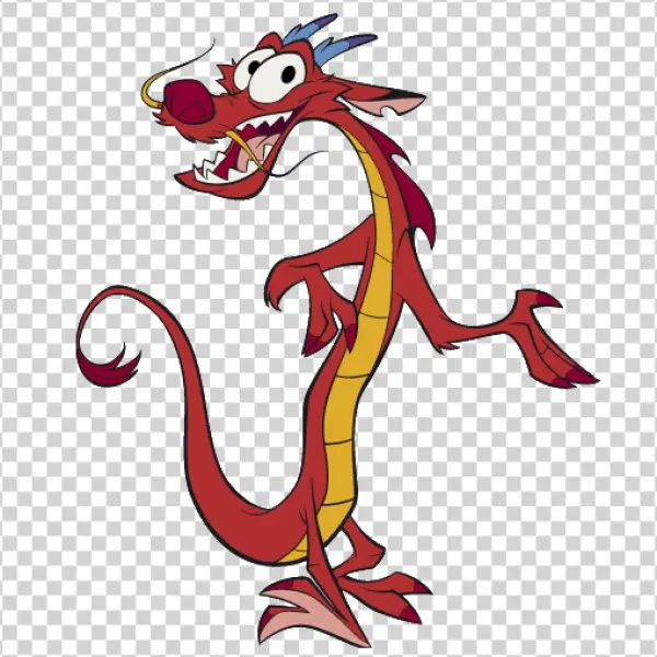 Mushu Dragon Mulan PNG Transparent Background