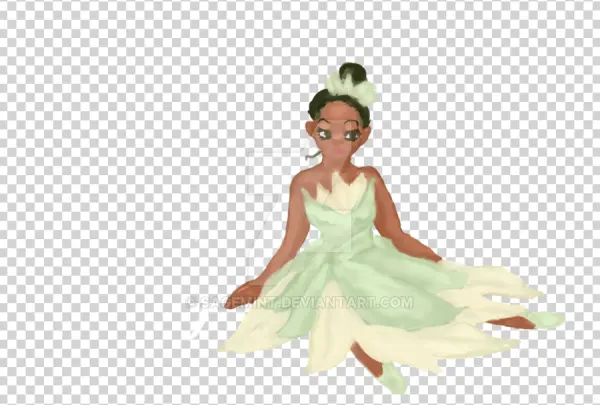 Princess Tiana Lily Pad Dress Transparent PNG