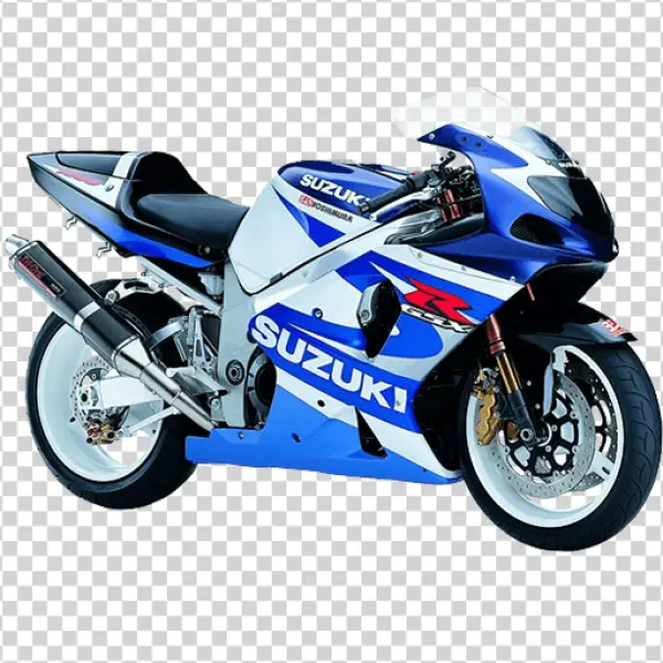Suzuki GSX-R Sport Bike PNG Transparent Background