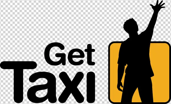 Get Taxi Logo PNG Transparent Background