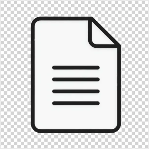 Document File Icon PNG Transparent Background