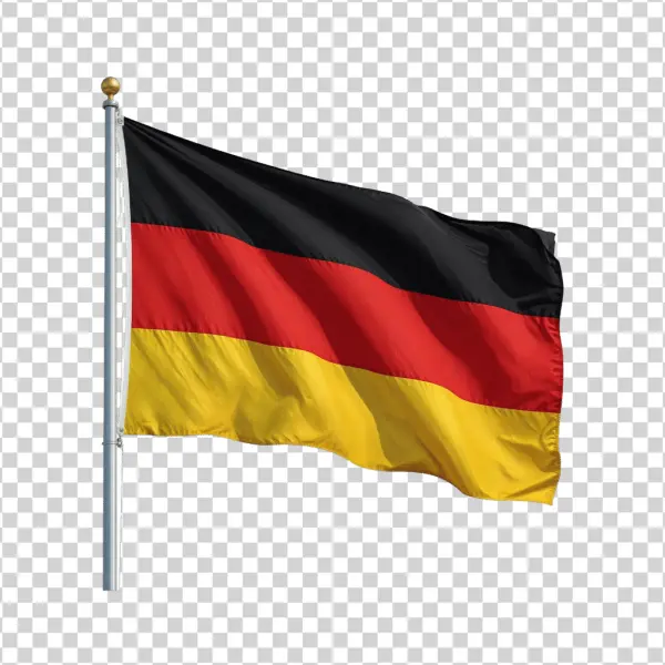 Waving German Flag Transparent PNG