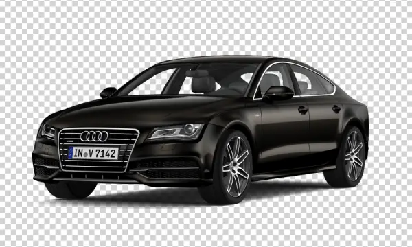 Black Audi A7 Sportback PNG Transparent Background