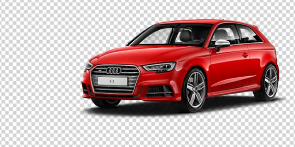 Red Audi S3 Car PNG Transparent Background