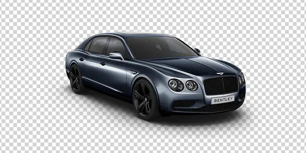Dark Blue Bentley Car PNG Transparent Background