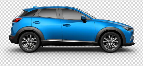 Blue Crossover SUV PNG Transparent Background