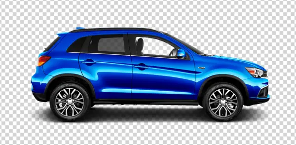 Blue SUV Car Transparent Background PNG