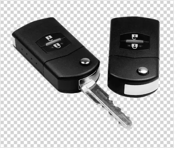 Black Car Key Remote PNG Transparent Background