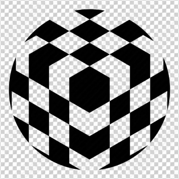 Geometric Globe Icon PNG Transparent Background