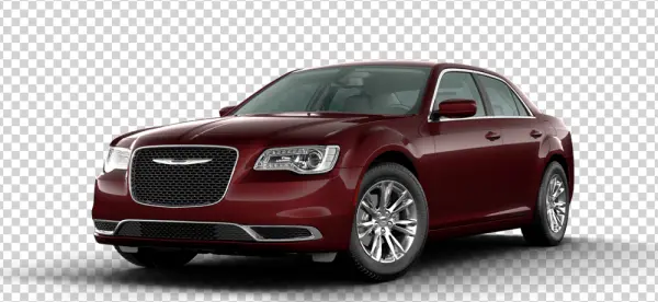 Maroon Chrysler 300 Car PNG Transparent Background