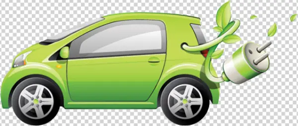 Eco-Friendly Electric Car Charging PNG Transparent