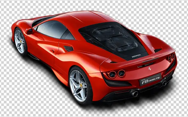 Red Ferrari F8 Tributo Sports Car PNG