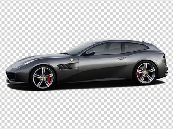 Grey Ferrari GTC4Lusso Sportscar PNG Transparent