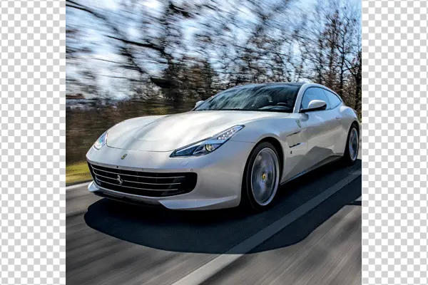 Silver Ferrari GTC4Lusso Car PNG