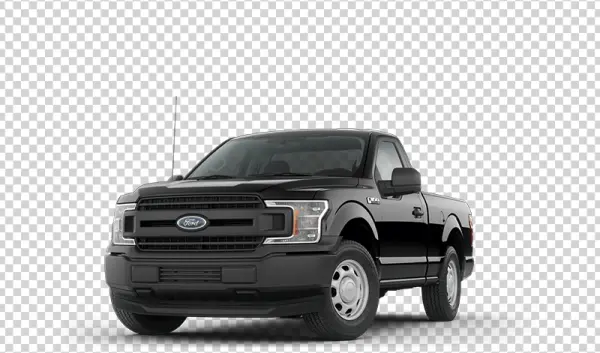 Black Ford F-150 Pickup Truck PNG Transparent Background