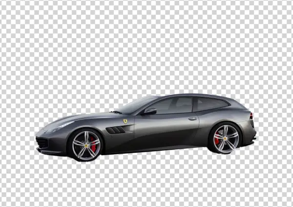 Gray Ferrari GTC4Lusso Car PNG Transparent Background