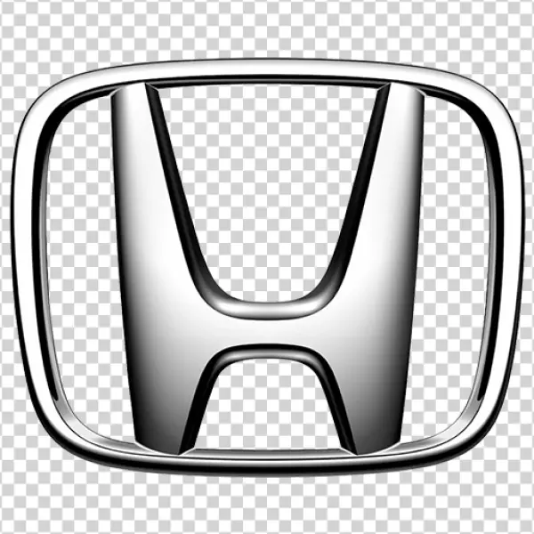 Shiny Metallic Honda Logo PNG Transparent