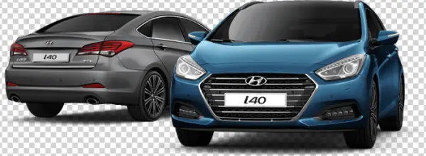Hyundai i40 Car Front and Rear PNG Transparent