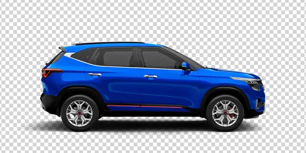Blue SUV Car PNG Transparent Background
