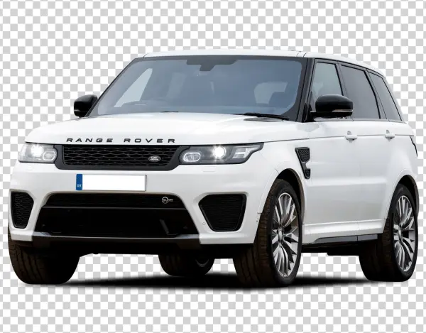 White Range Rover Sport PNG Transparent Background