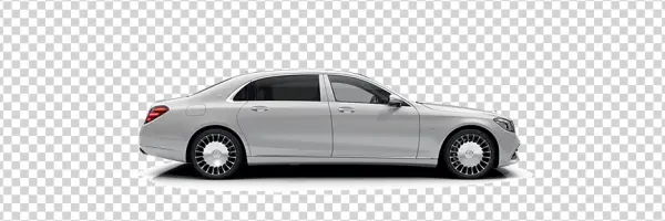 Silver Mercedes-Benz Maybach Car PNG Transparent