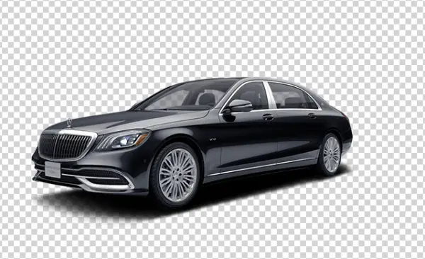 Black Mercedes-Maybach S-Class PNG Transparent