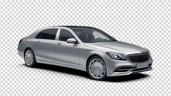 Silver Mercedes-Maybach S-Class PNG Transparent