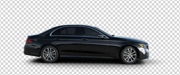Black Mercedes-Benz E-Class Car PNG Transparent Background
