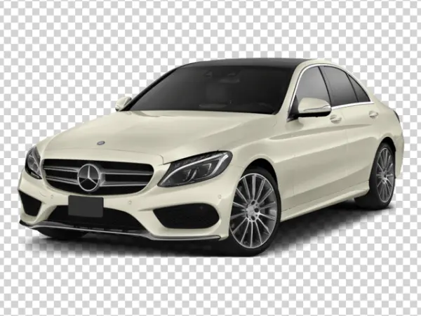 Cream Mercedes-Benz C-Class Car PNG
