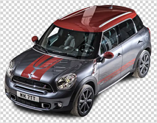 Mini Cooper Countryman Gray Red Roof PNG