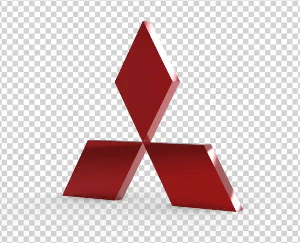 Mitsubishi 3D Logo Transparent PNG