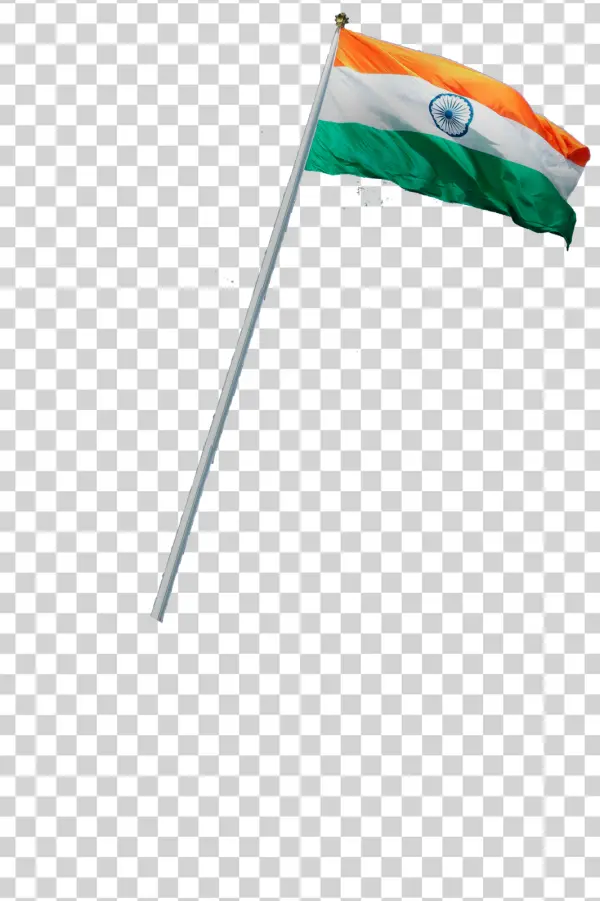 Indian Flag Waving PNG Transparent Background