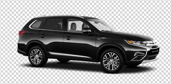 Black SUV Car Transparent Background PNG