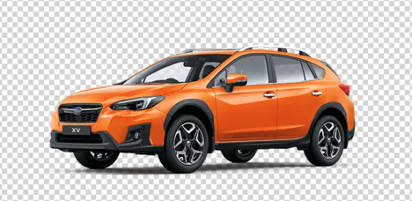 Orange Subaru XV PNG Transparent Background