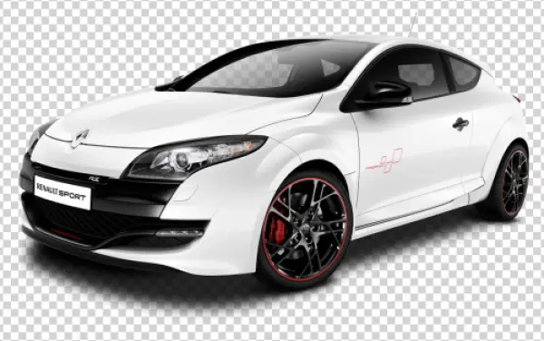 White Renault Megane RS Sport Car PNG