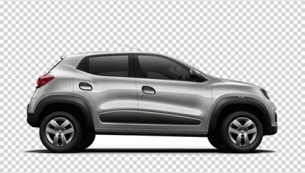Modern Silver Car PNG Transparent Background