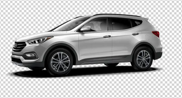Silver SUV Car Transparent Background PNG