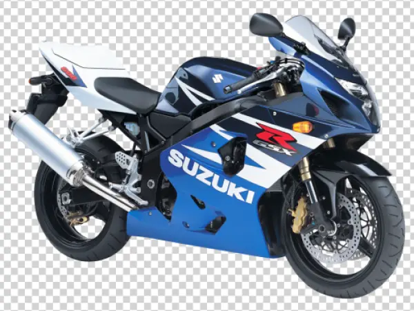 Suzuki GSX-R Sport Motorcycle PNG Transparent Background